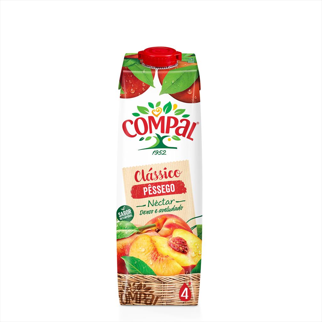 COMPAL CLASSICO PESSEGO 12x1L TET